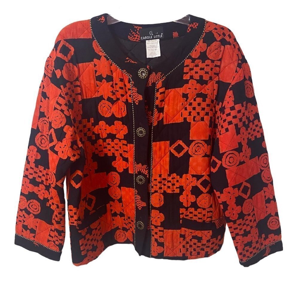 Carole Little Vintage Quilted Cropped Jacket, Women's 12